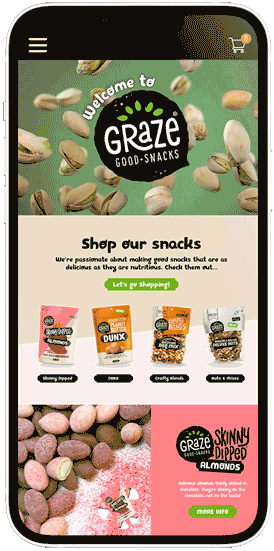 Graze Website - Animated - Mobile - Suburban Creative Ltd
