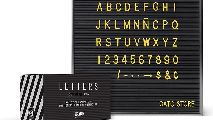 G165 Set de letras para cartelera LETTERS 3/4\