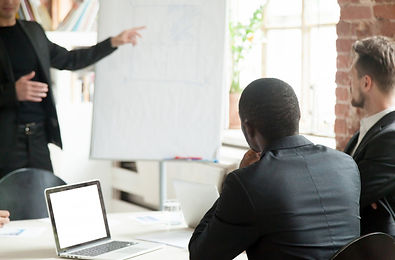 team-businessmen-listening-business-lect