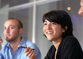 Smiling business women