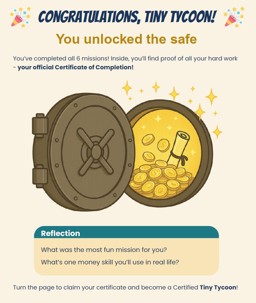 Progress kids can see