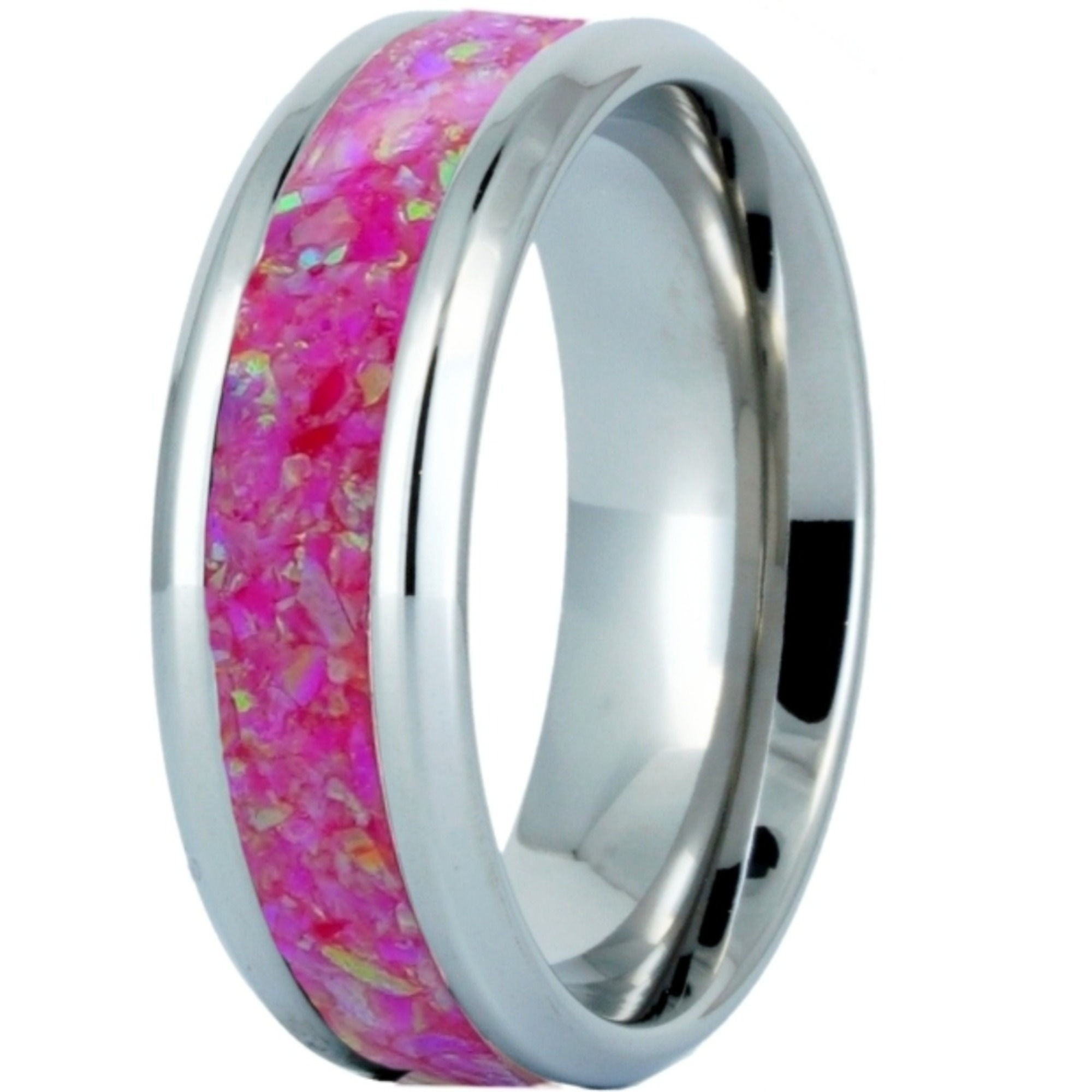 Cremation Jewelry - Ring - Magenta - OP 9