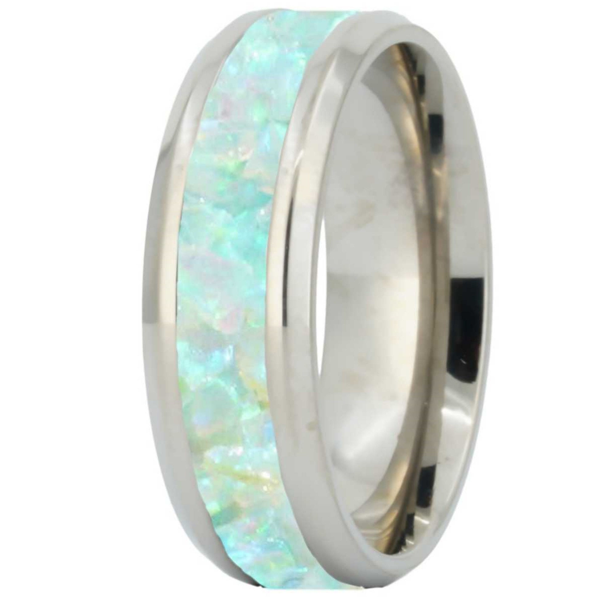 Cremation Jewelry - Ring - Vanilla Opal - OP 64