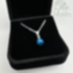 Thumbnail: Cremation Opal Drop Bead Pendant