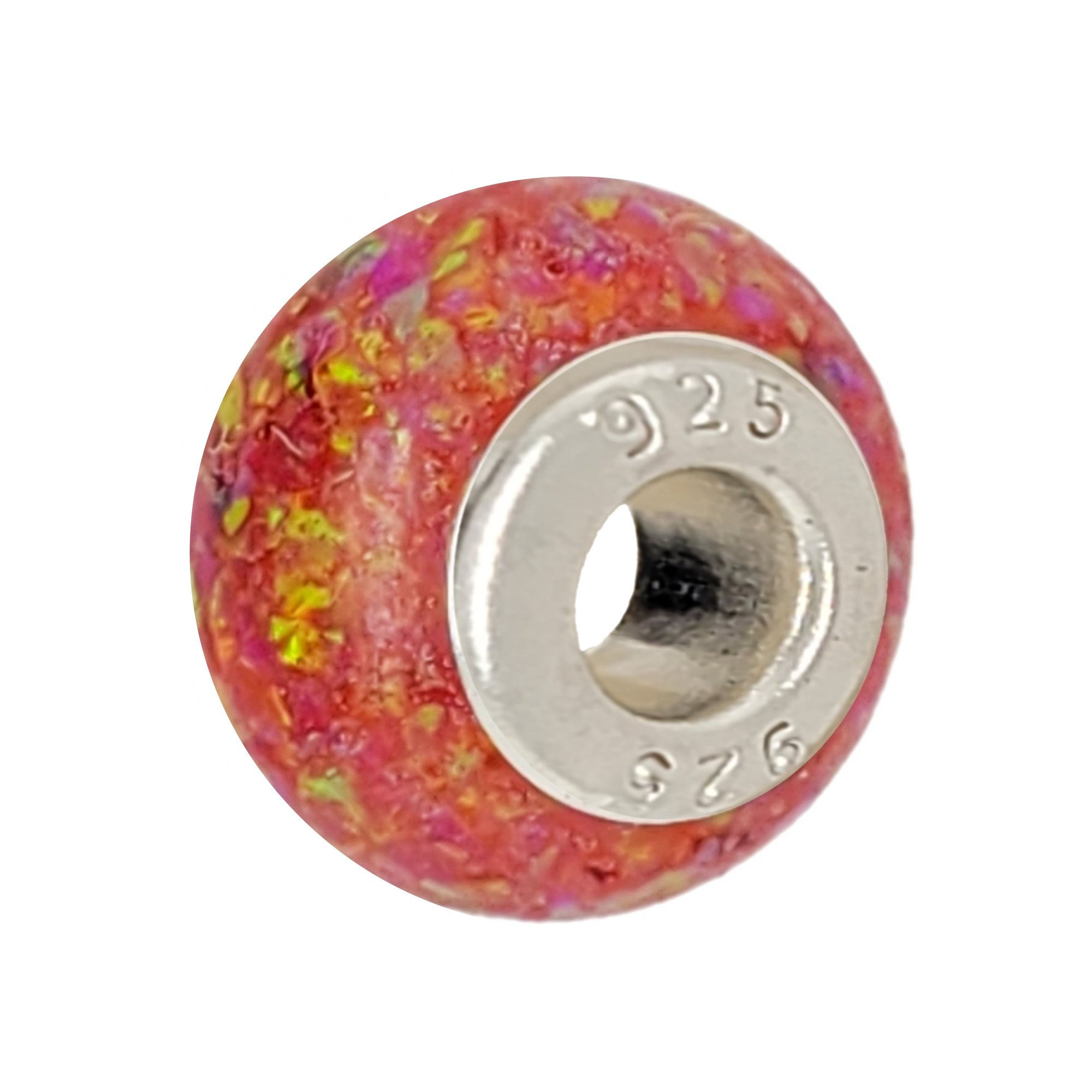 European Cremation Ash and Opal Bead OP44