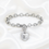 Thumbnail: Cremation Heart Charm Urn Bracelet