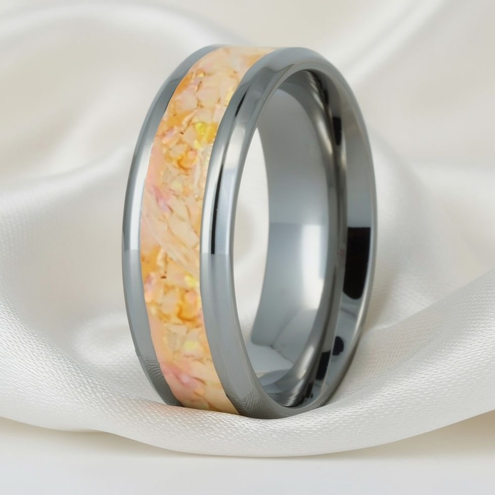 Miniatura: Cremation Jewelry - Ring - Multi-Peach Opal - OP 79