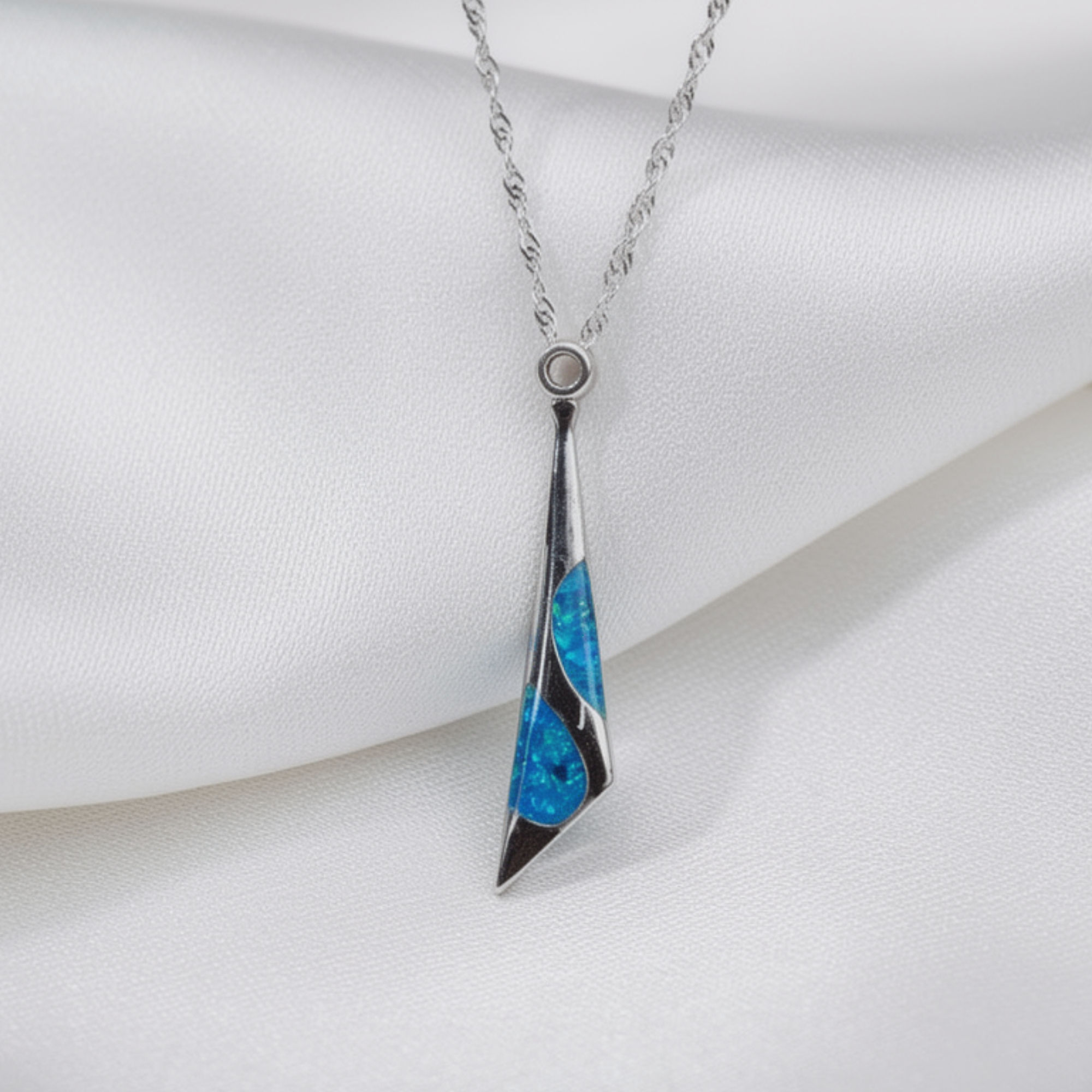 Cremation Tri-Vogue Pendant .960 Silver