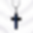 Thumbnail: Cremation Ceramic Opal Cross Pendant Front View White Silk Background