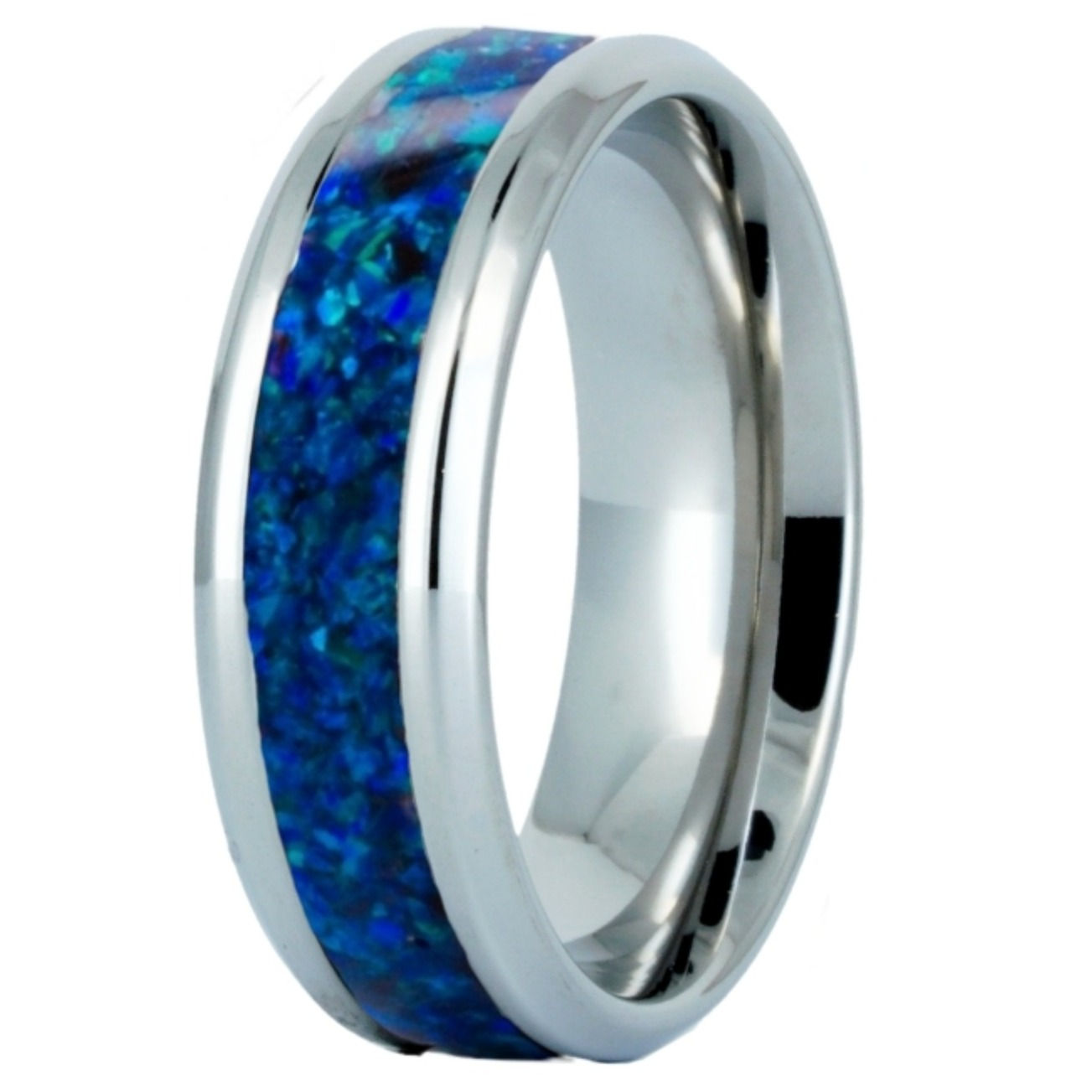 Cremation Jewelry - Ring- Ocean Blue - OP 14