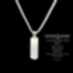 Thumbnail: Cremation Pendant .925 Silver Bar Urn