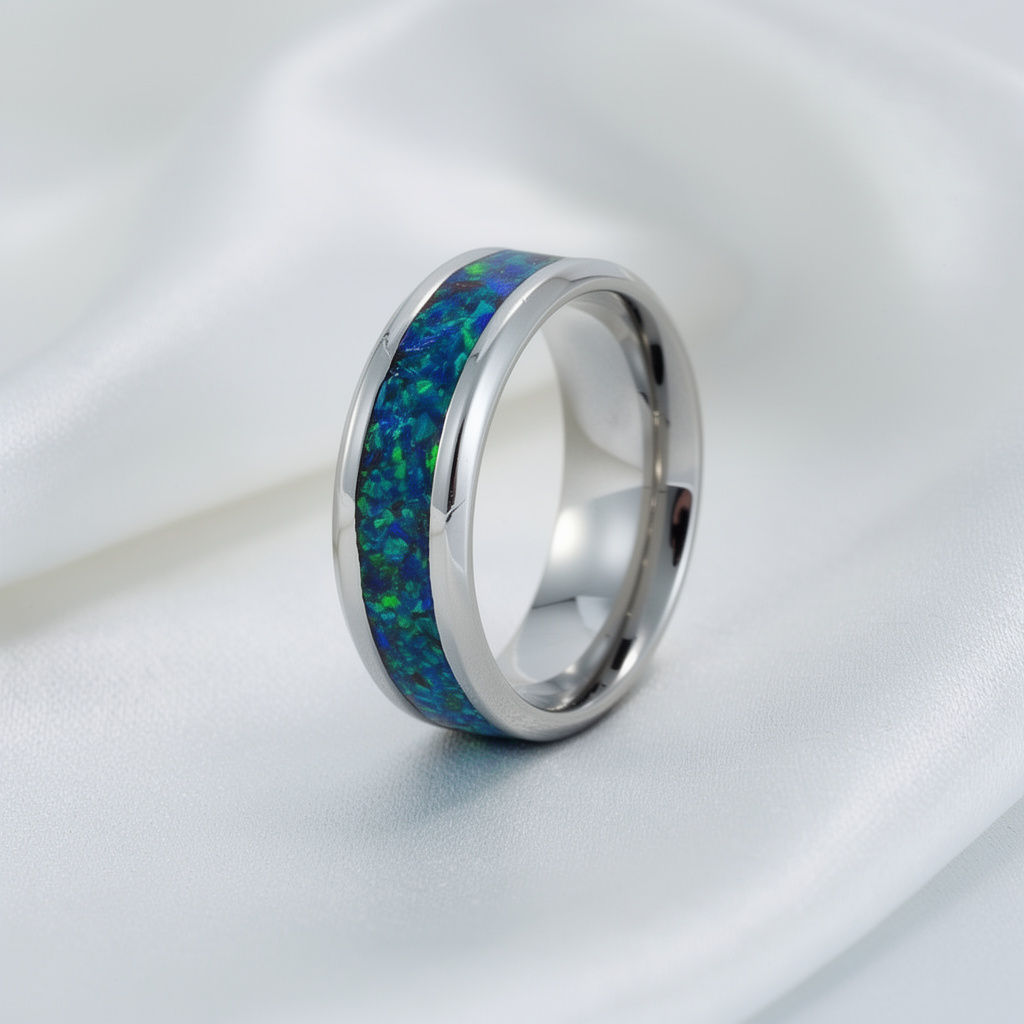 Cremation Jewelry- Ring- Peacock - OP 13