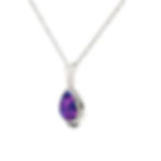 Thumbnail: Cremation Large Pear Pendant .960 Silver