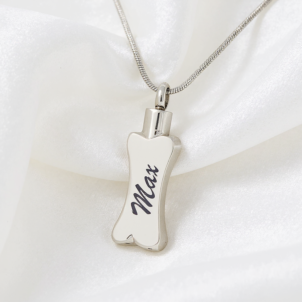 Cremation Dog Bone Urn Pendant