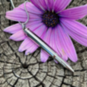 Cremation Mini Rifle Bullet Urn Pendant - Silver