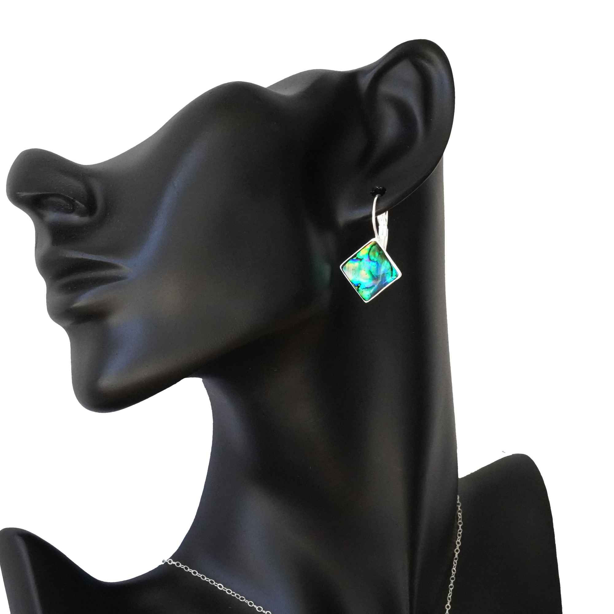 Cremation Square Earrings