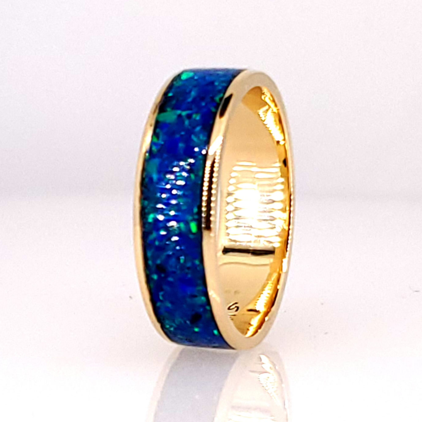 Cremation Jewelry - 6MM Ring - 14K Gold Plated Tungsten