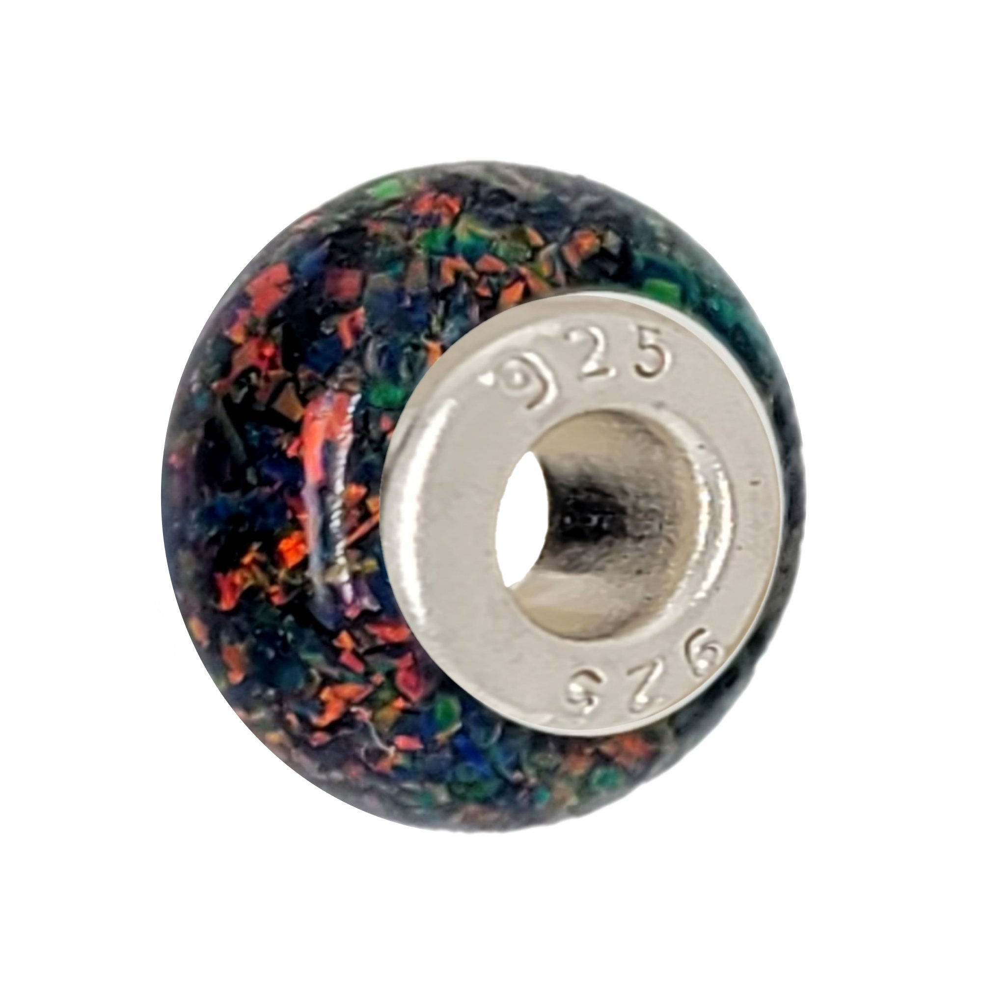 European Cremation Ash and Opal Bead OP32