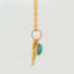 Thumbnail: Cremation 6MM Gold-Filled Angel Wing Pendant Side View White Background