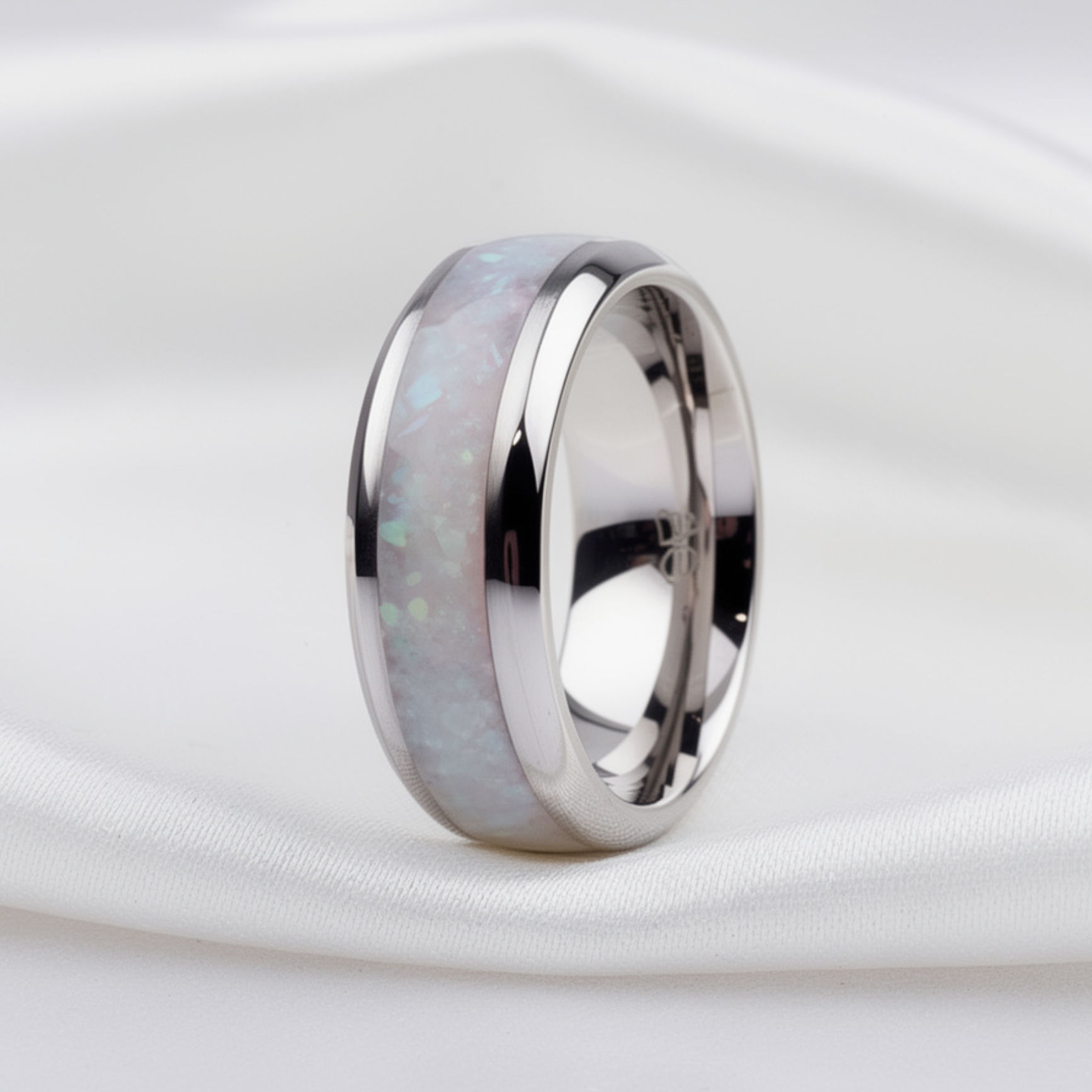 Cremation Jewelry - Ring - Multi Green Opal - OP 16