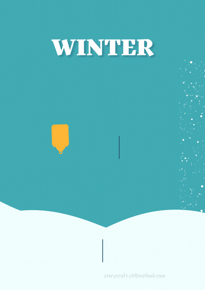 Illustrated Fun Christmas Penguins Winter Camp Flyer.gif