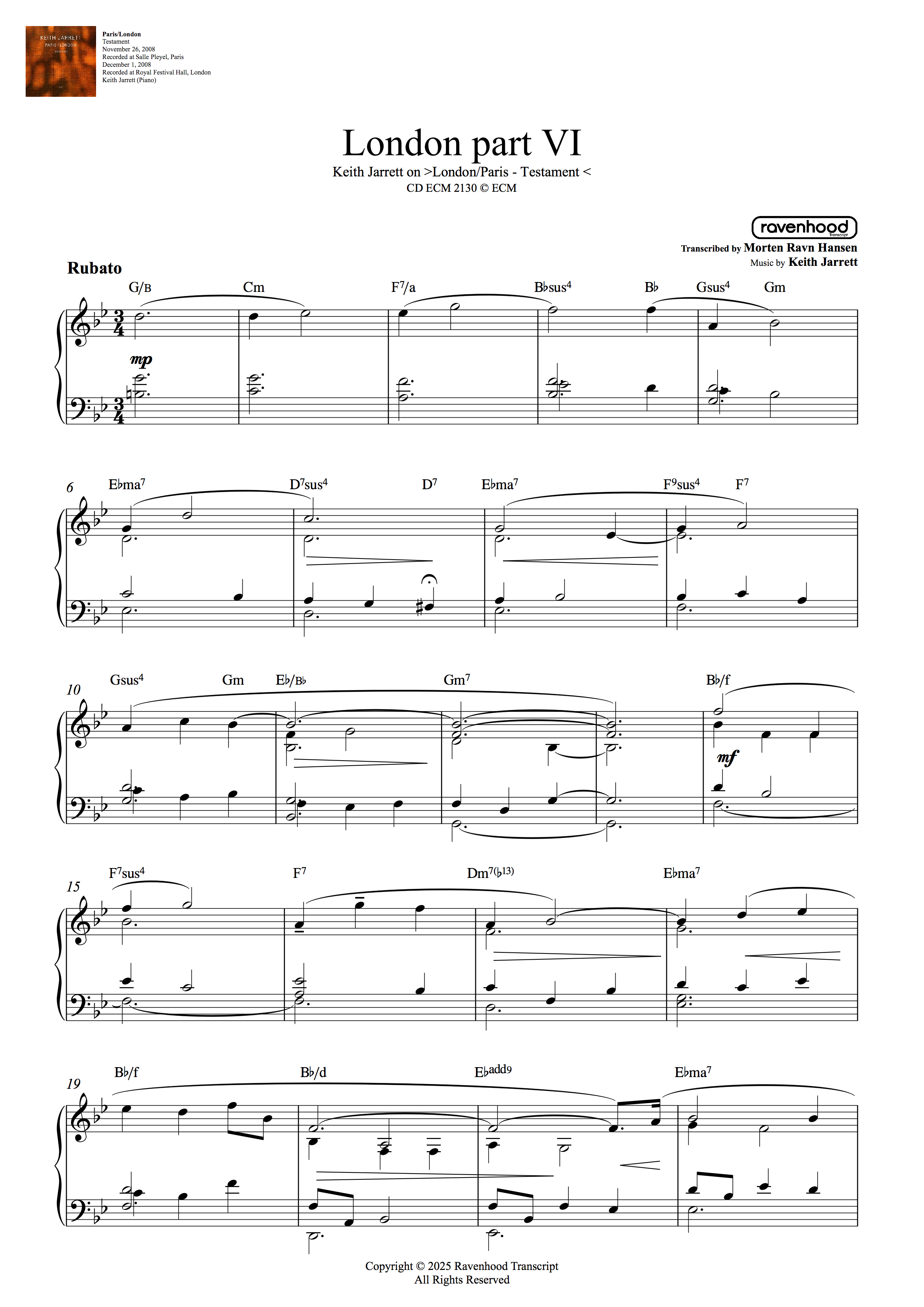 Testament - London, part VI