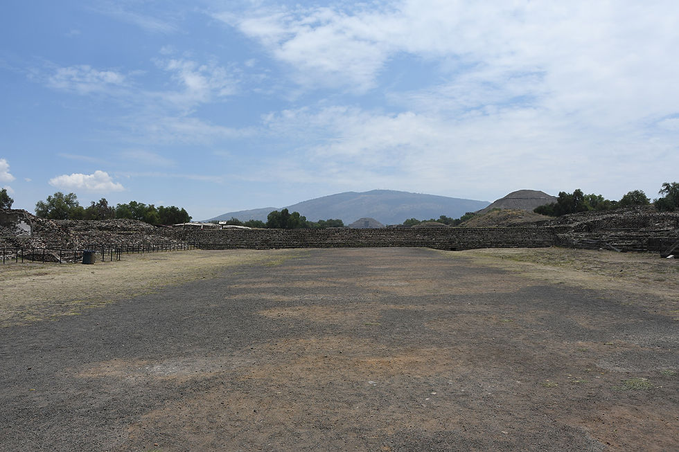 Teotihuacan - View from the Avenue of the Dead