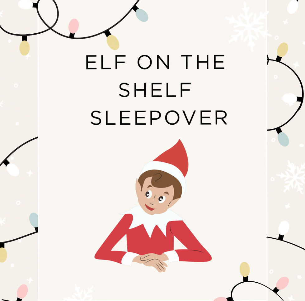 Elf on the Shelf Sleepover at Playtime