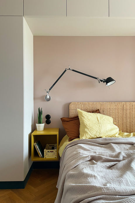 lniana pościel, artemide, tolomeo, ikea eket, eket, tom dixon, mam plan studio, Ewelina Ziajkowska