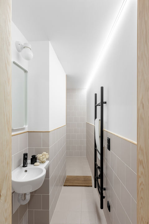 mamplanstudio, Mam Plan Studio, Ewelina Ziajkowska, Aleksandra Dermont, łazienka, remont kawalerki, Praga-Północ