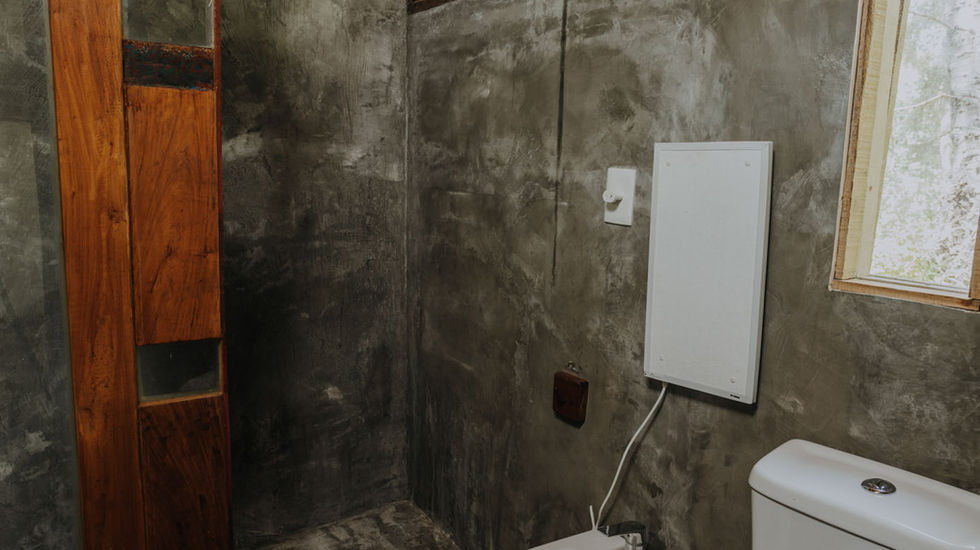 baño de la cabaña
