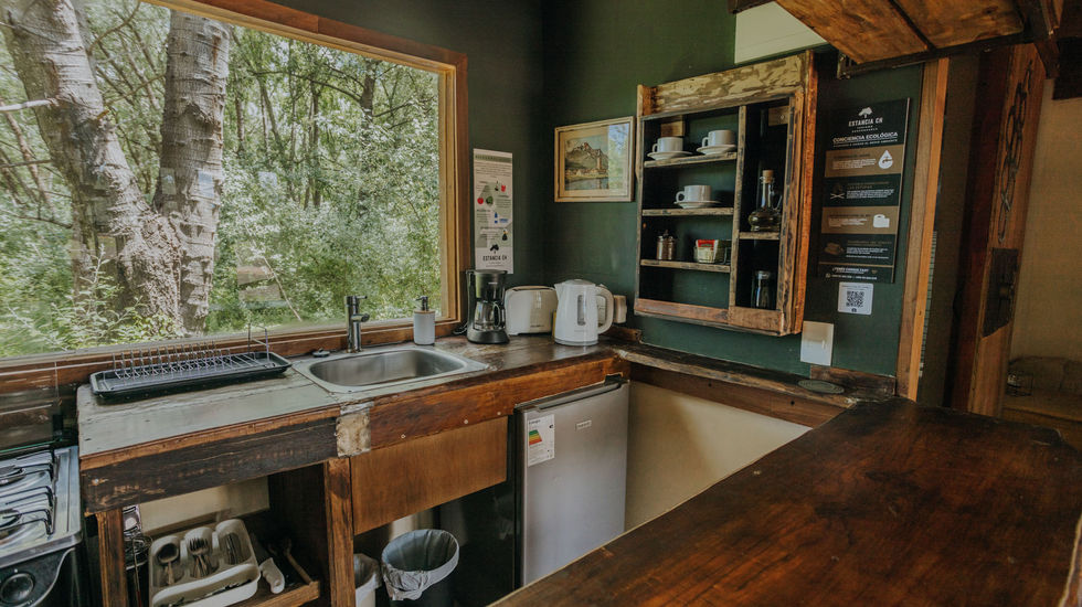 cocina en el bosque