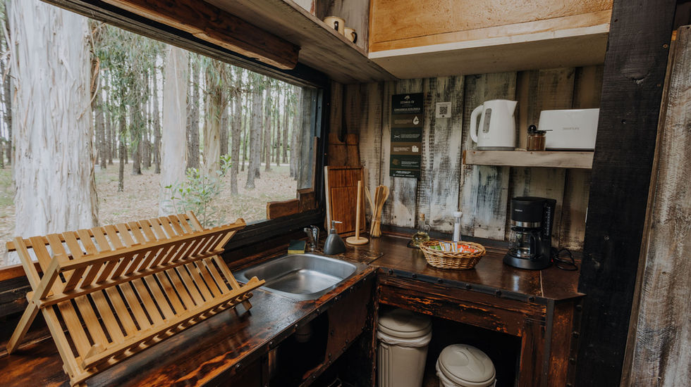 Cocina completa cabaña