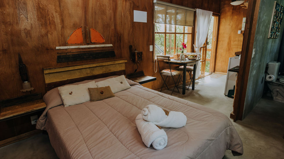 cabaña con habitacion matrimonial 