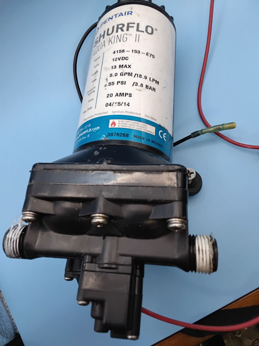 Thumbnail: Pentair SHURFLO 4158-153-E75 Aqua King II 12V 5.0 GPM Water Pump