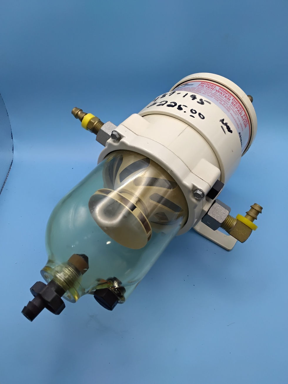 Thumbnail: Parker Racor 500FG Fuel Water Separator Marine Diesel Filter Assembly-NOB