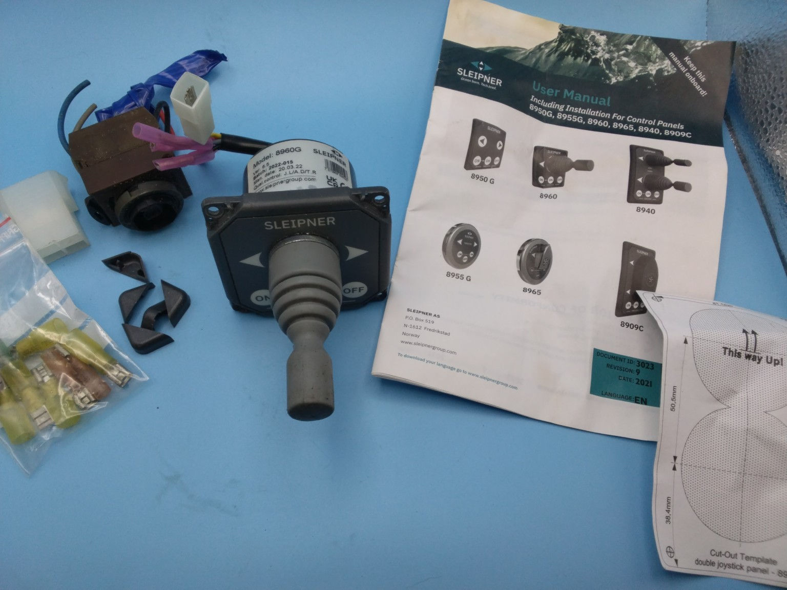 Sleipner 8960G Bow Thruster Joystick Control Panel OEM NOS Marine