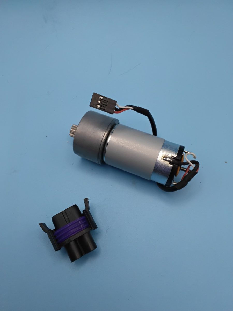 DC Gear Motor with Encoder, Pinion Gear & Connector 1000-0277
