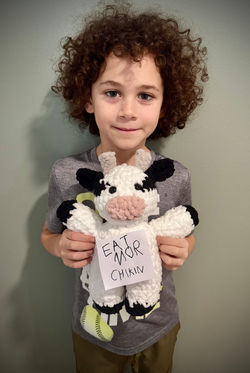 crochet cow