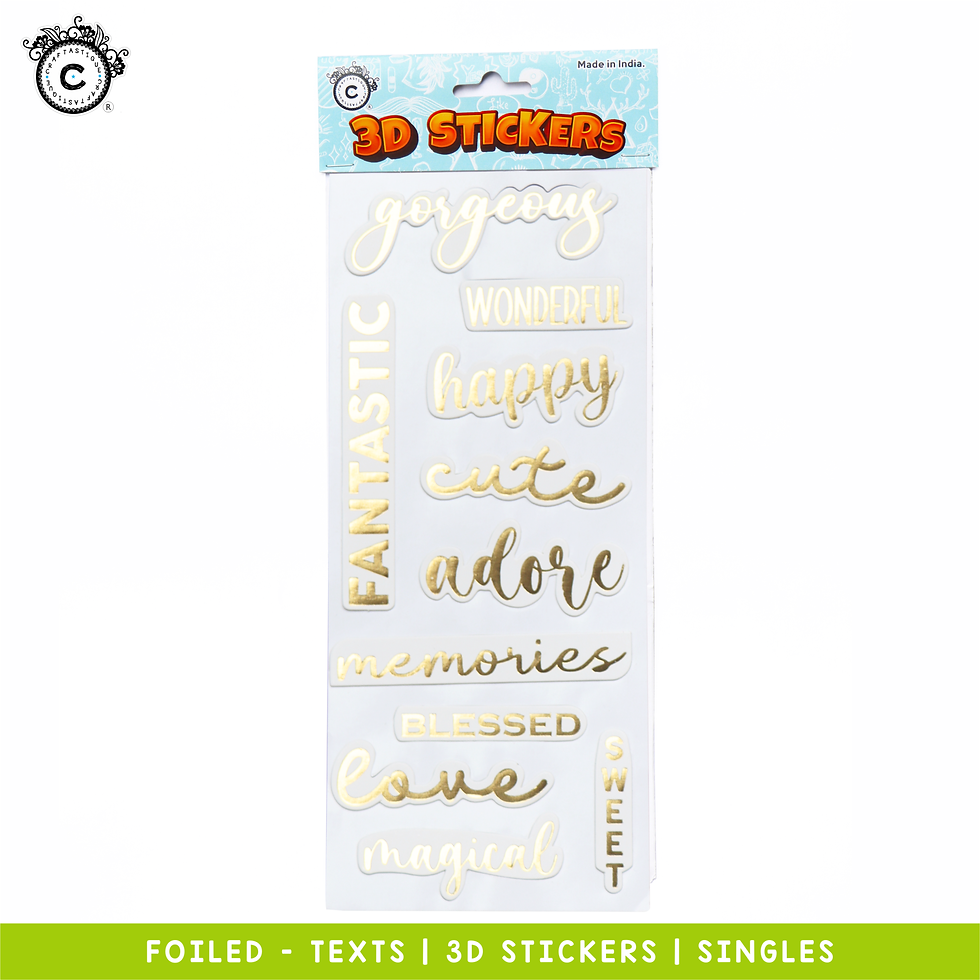Thumbnail: 3D Stickers, craft stickers