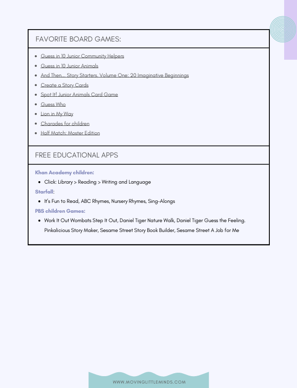 Thumbnail: Let's Play!  Meaningful Learning Games for Ages 3-5 FB