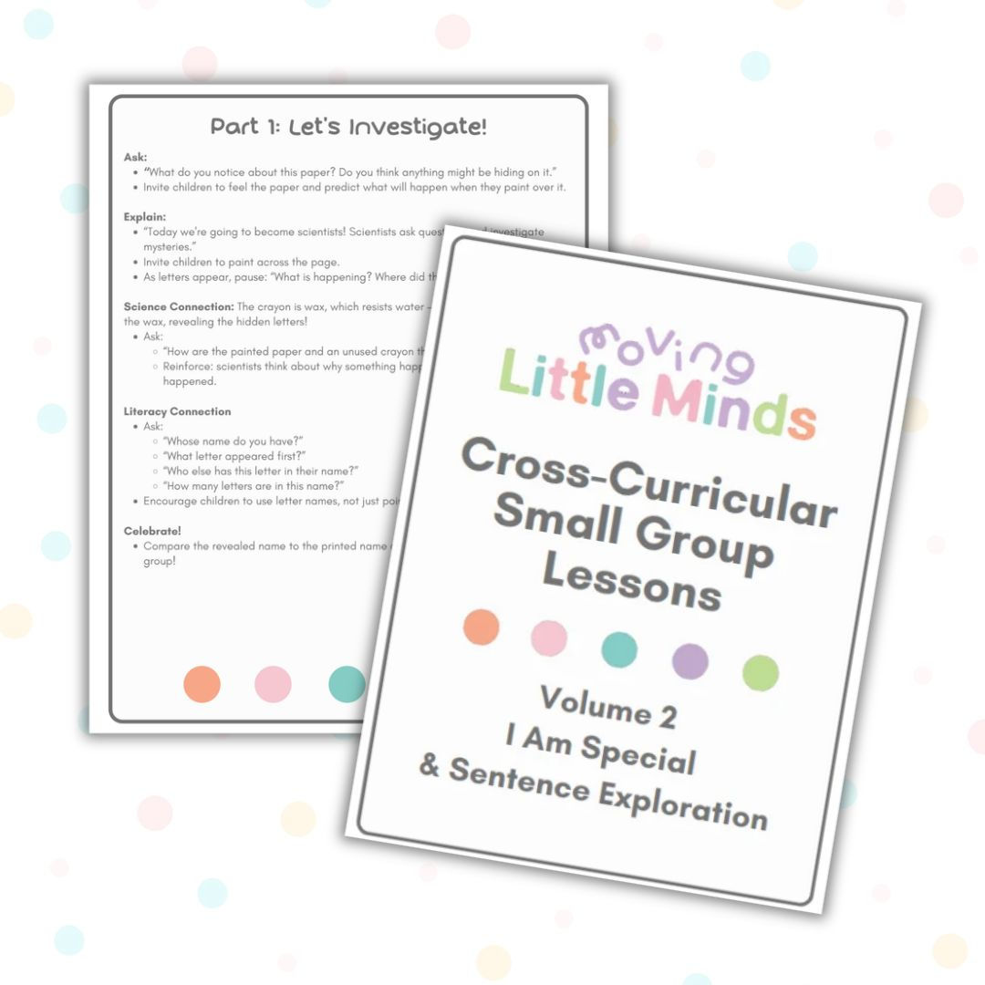 NEW Cross-Curricular Small Group Lessons-Volume 2: I Am Special+Sent. Exploring