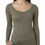 Thumbnail: 6731 Next Level Apparel Ladies' Triblend Long-Sleeve Scoop