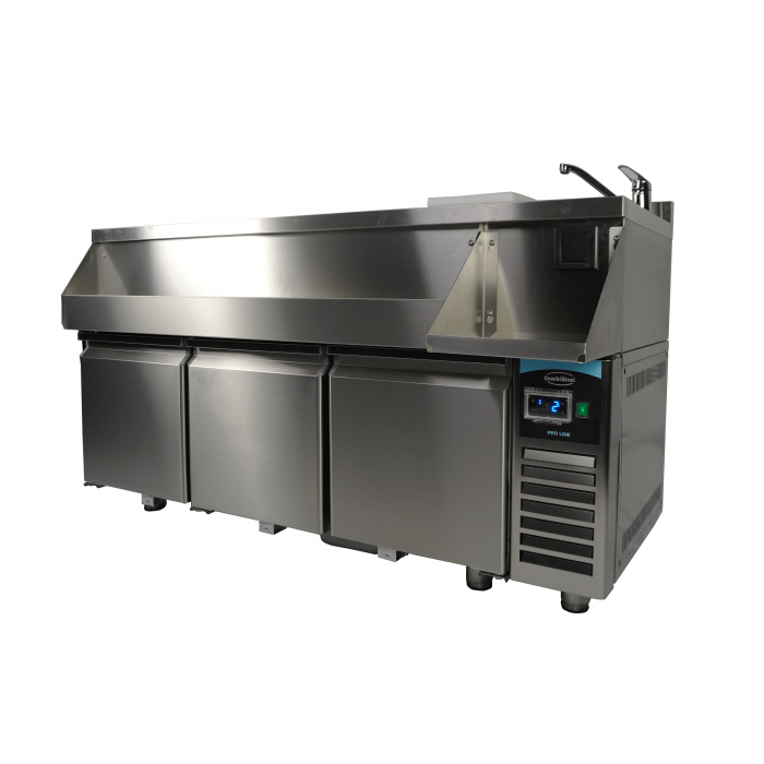 Küçük resim: SOĞUTMALI MASA 3 KAPILI KOKTEYL BAR İSTASYONU