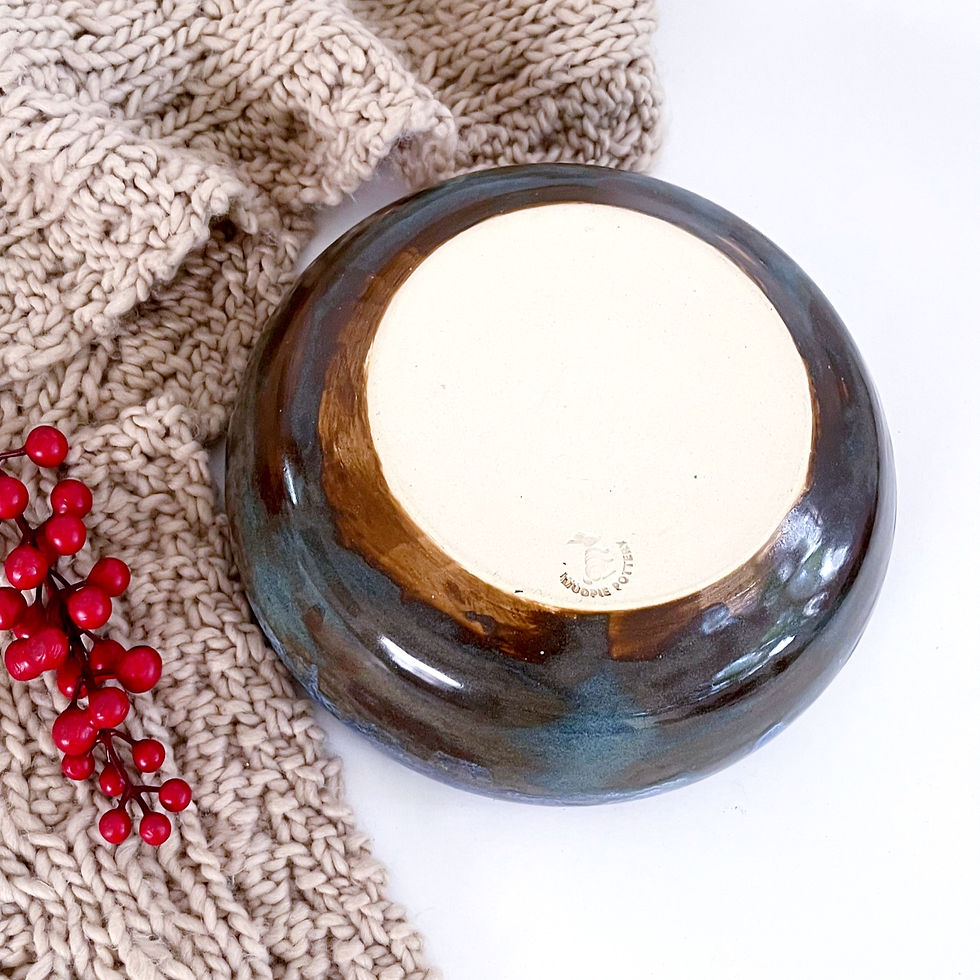 Thumbnail: Large bowl in Blue and brown
