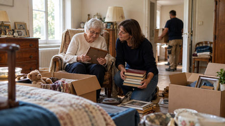 Vider maison, entrée EHPAD : ce qui part avec votre parent, ce qui reste