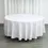 Thumbnail: 108" Round White & Black Tablecloth