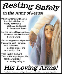 Resting Safely in the Arms of Jesus!