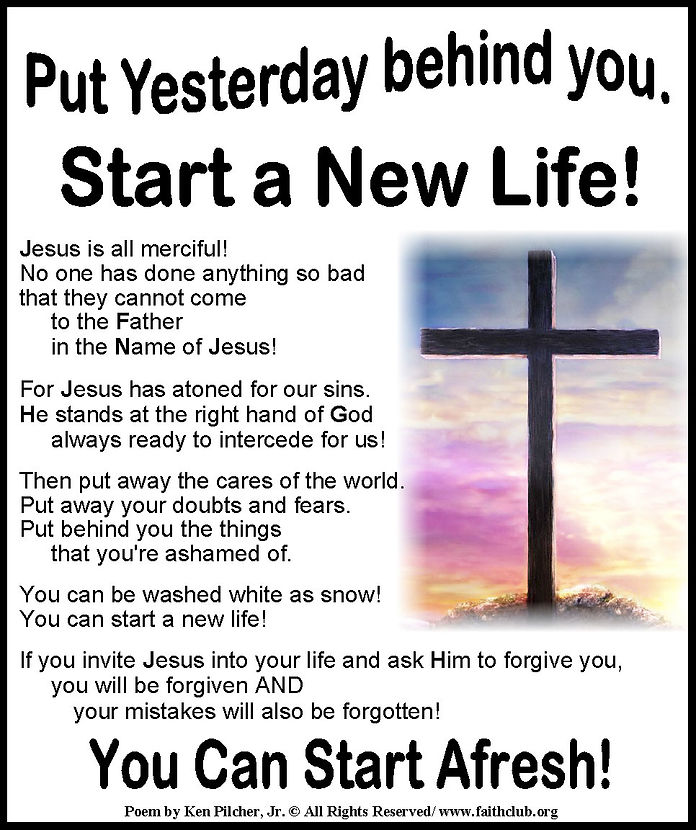 Put Yesterday Behind You Start a New Life!