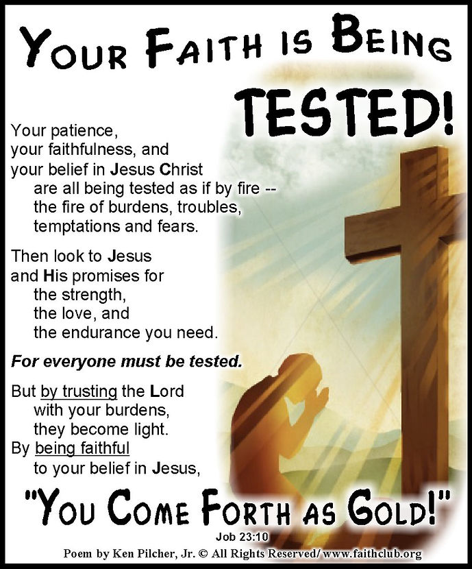 Your Faith is Being Tested!